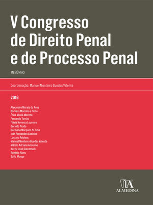 cover image of V Congresso de Direito Penal e de Processo Penal--Memórias